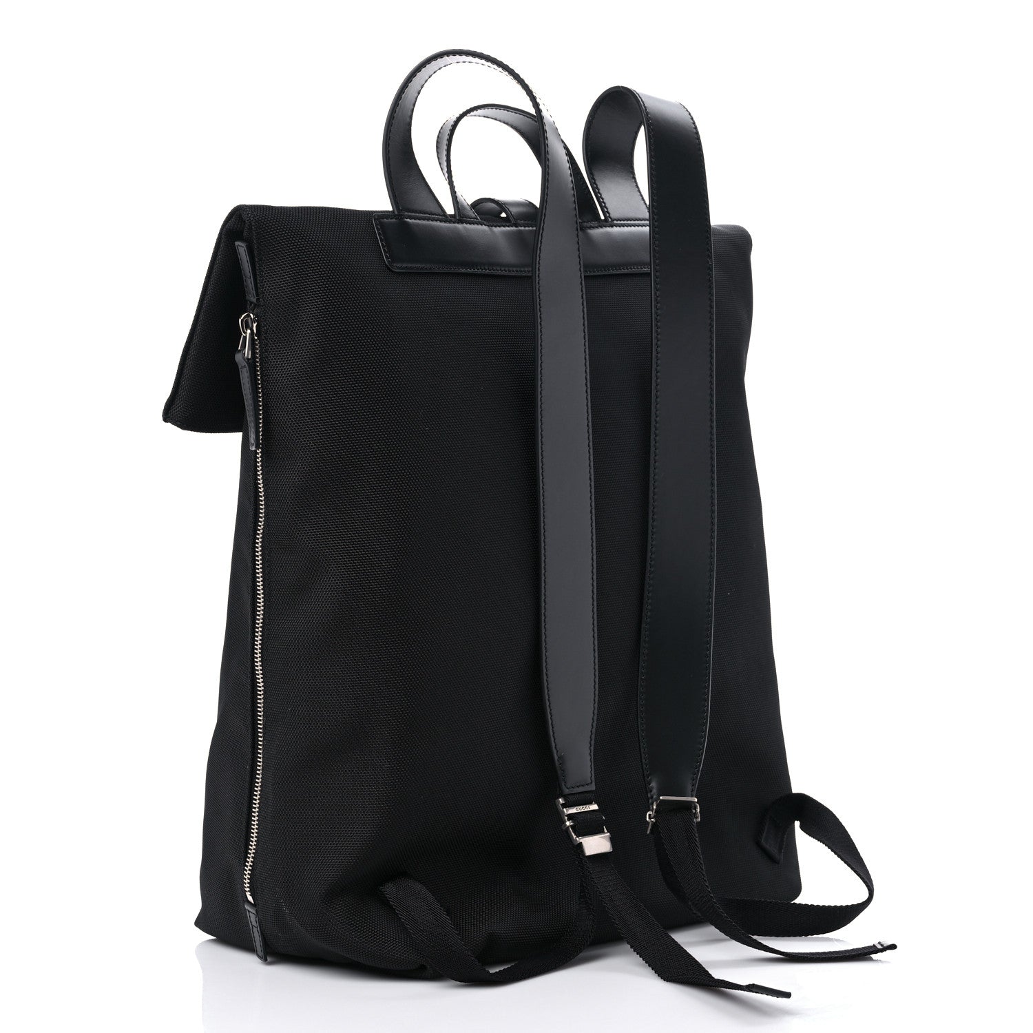 Gucci Techno Canvas Web Single Buckle Backpack Black 2 of 8