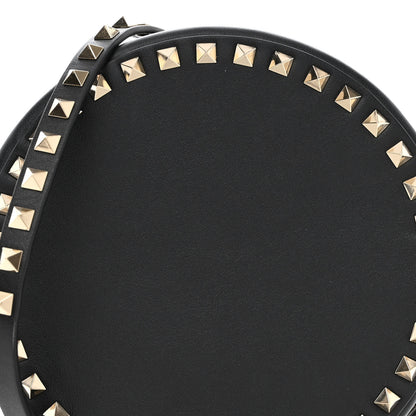 Valentino Garavani Calfskin Rockstud Round Crossbody Bag Black 7 of 10