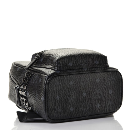 MCM Visetos Side Stud Mini Stark Backpack Black 3 of 5