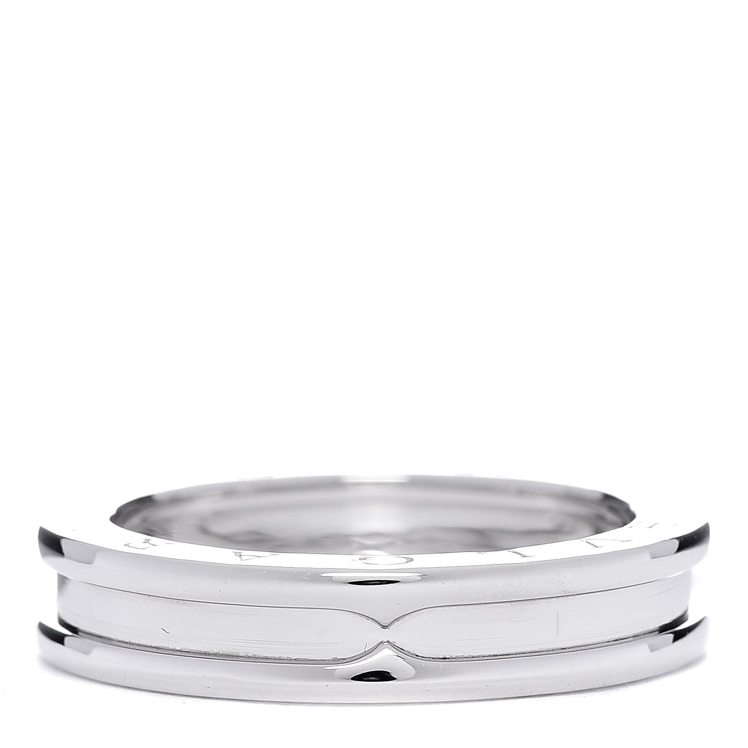 Bulgari 18K White Gold B.Zero1 One-Band Ring 56 7.5 1 of 5