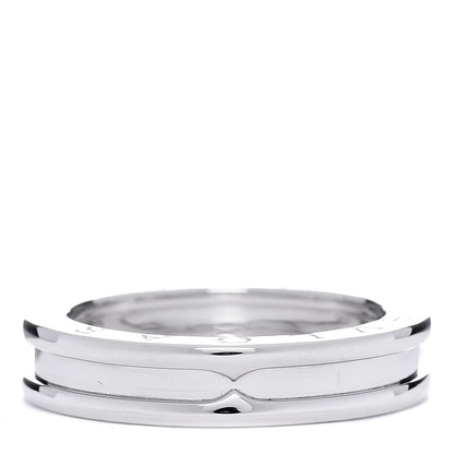 Bulgari 18K White Gold B.Zero1 One-Band Ring 56 7.5 1 of 5