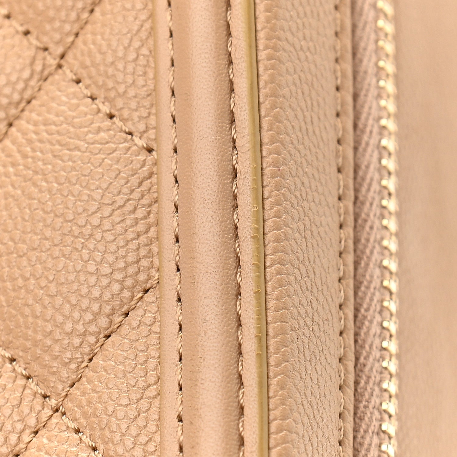 Chanel Caviar Quilted Medium CC Filigree Vanity Case Beige 13 of 13