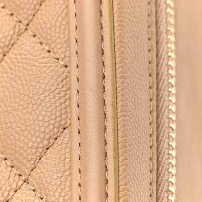 Chanel Caviar Quilted Medium CC Filigree Vanity Case Beige 13 of 13