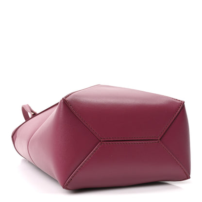 Loewe Shiny Calfskin Mini Puzzle Fold Tote Dark Burgundy 3 of 8