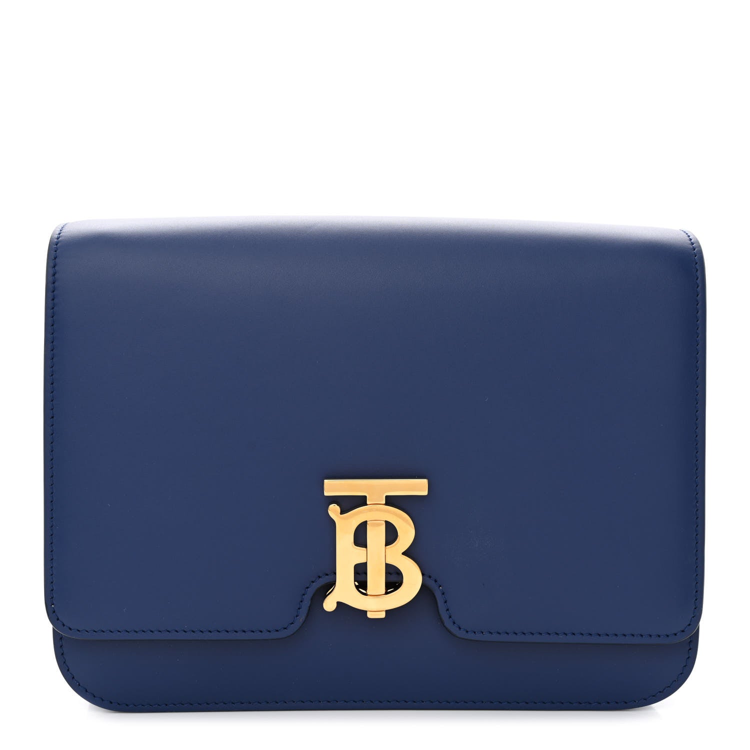 Burberry Calfskin Medium TB Bag Navy 1 of 10