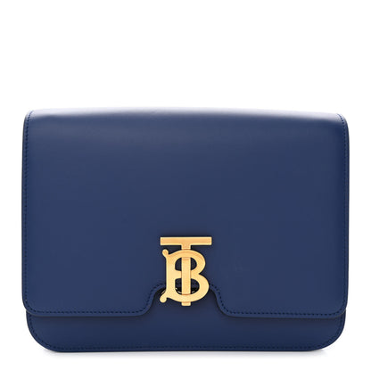 Burberry Calfskin Medium TB Bag Navy 1 of 10