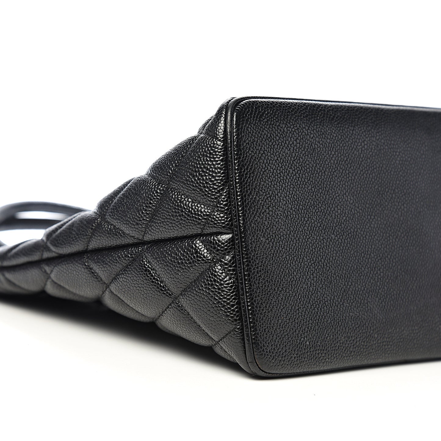 Caviar Quilted Medallion Tote Black