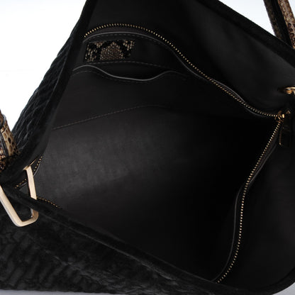 Louis Vuitton Python Monogram Suede Embossed Wish Kohl 6 of 6
