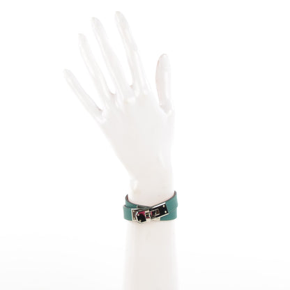 Hermes Swift Kelly Double Tour Bracelet XS Malachite 2 of 7