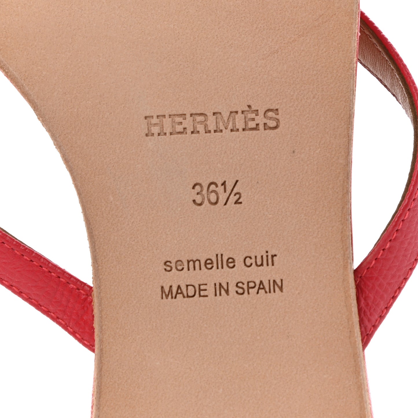Epsom Corfou Sandals 36.5 Rouge