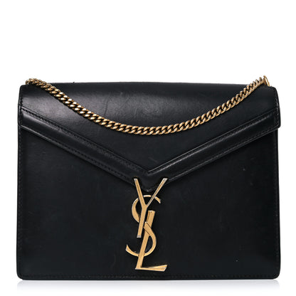 Saint Laurent Smooth Calfskin Monogram Cassandra Clasp Bag Black 1 of 28