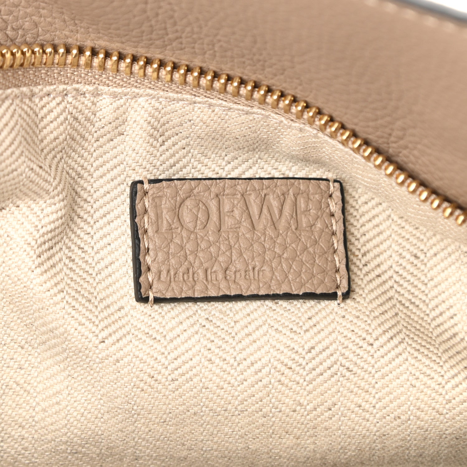 Loewe Grained Calfskin Small Puzzle Bag Sand 6 of 7