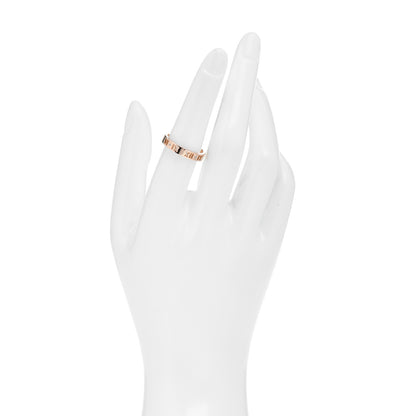 Tiffany 18K Rose Gold Diamond Atlas Pierced Ring 54 7 2 of 5