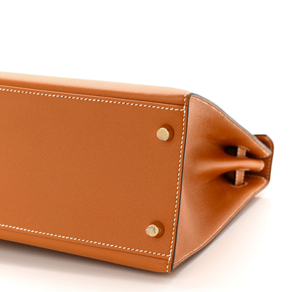 Hermes Epsom Kelly Sellier 32 Gold 10 of 10