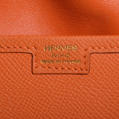 Hermes Epsom Jige Elan 29 Clutch Orange 6 of 7