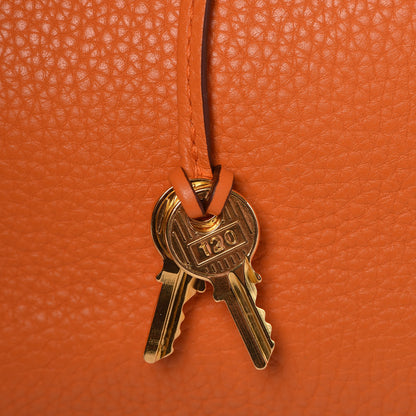 Hermes Taurillon Clemence Birkin 35 Orange 30 of 41