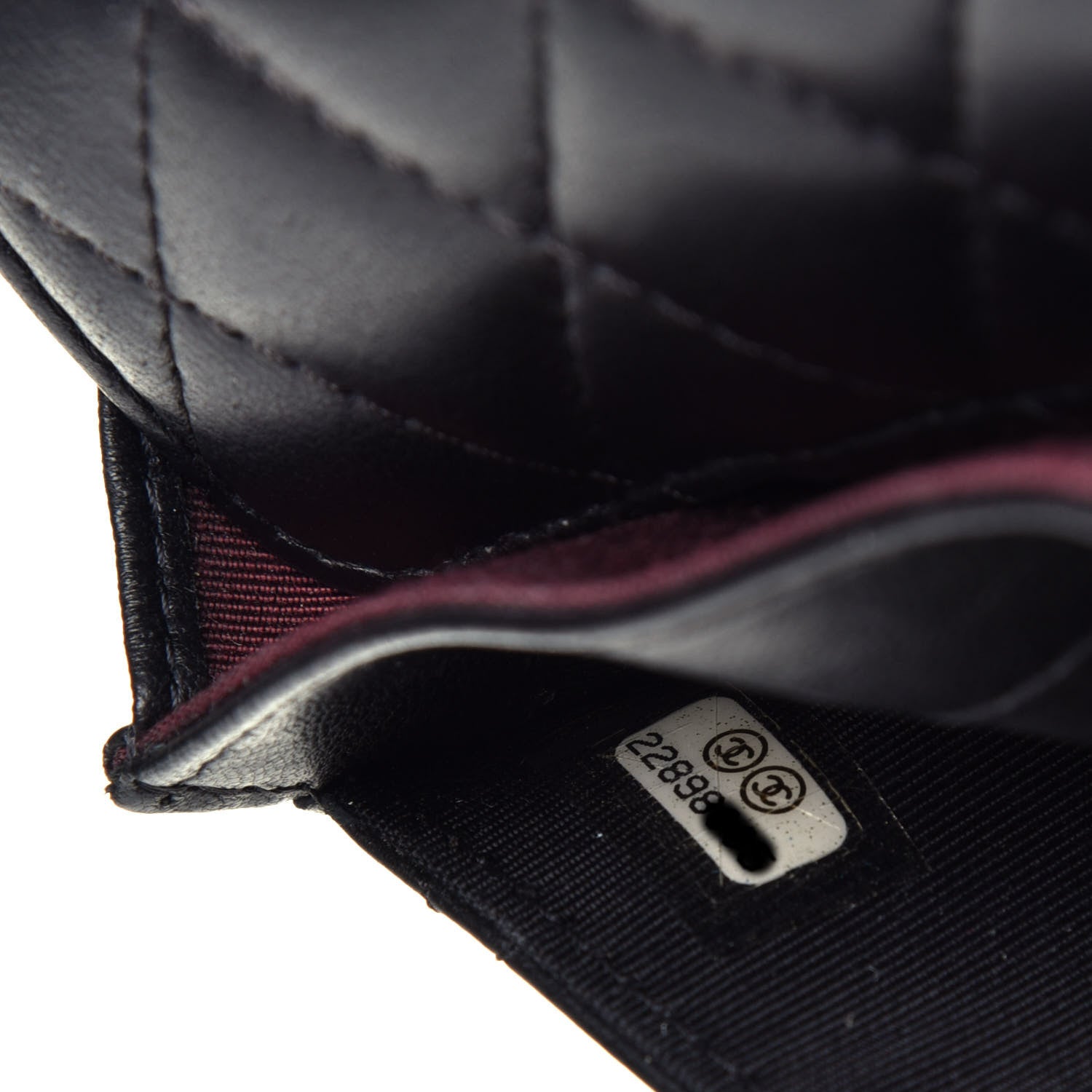 Chanel Lambskin Quilted Flap Card Holder Black 8 of 8