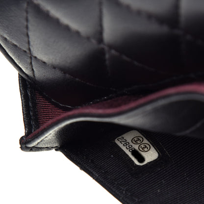 Chanel Lambskin Quilted Flap Card Holder Black 8 of 8