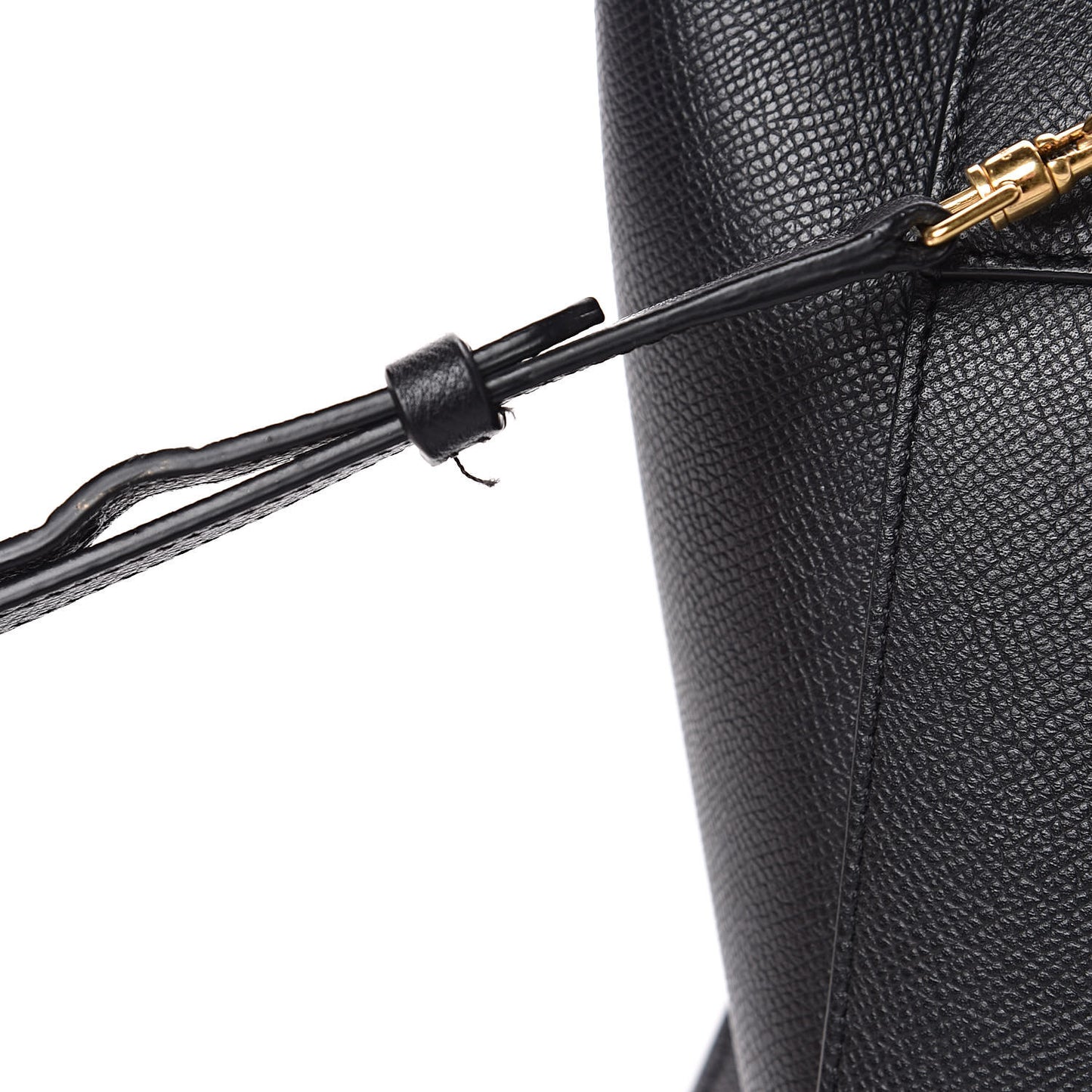 Grained Calfskin Nano Belt Bag Black