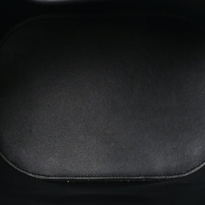 Celine Smooth Calfskin Triomphe Medium Louise Bag Black 6 of 10