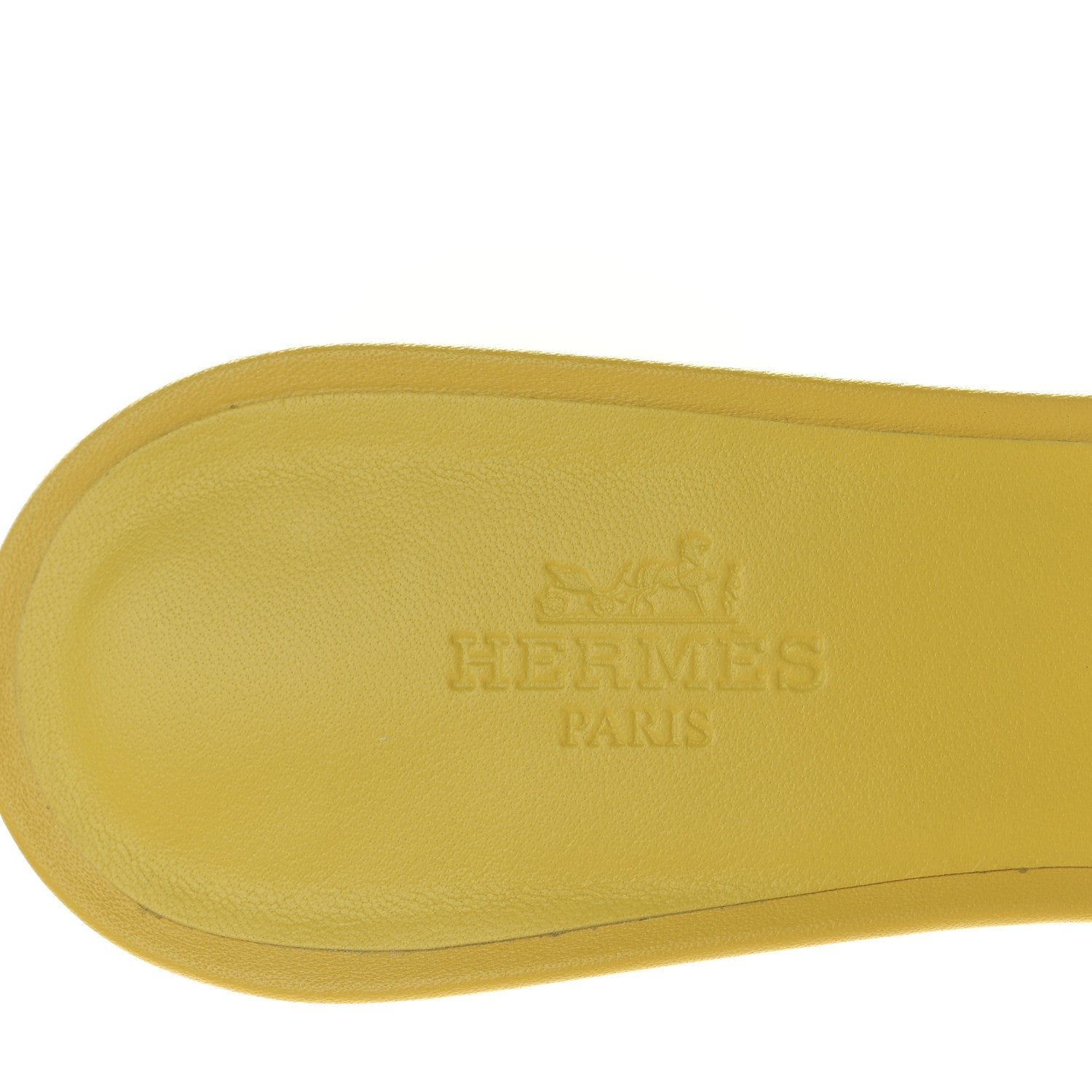 Hermes Calfskin Oasis Sandals 36.5 Jaune Pollen 7 of 8