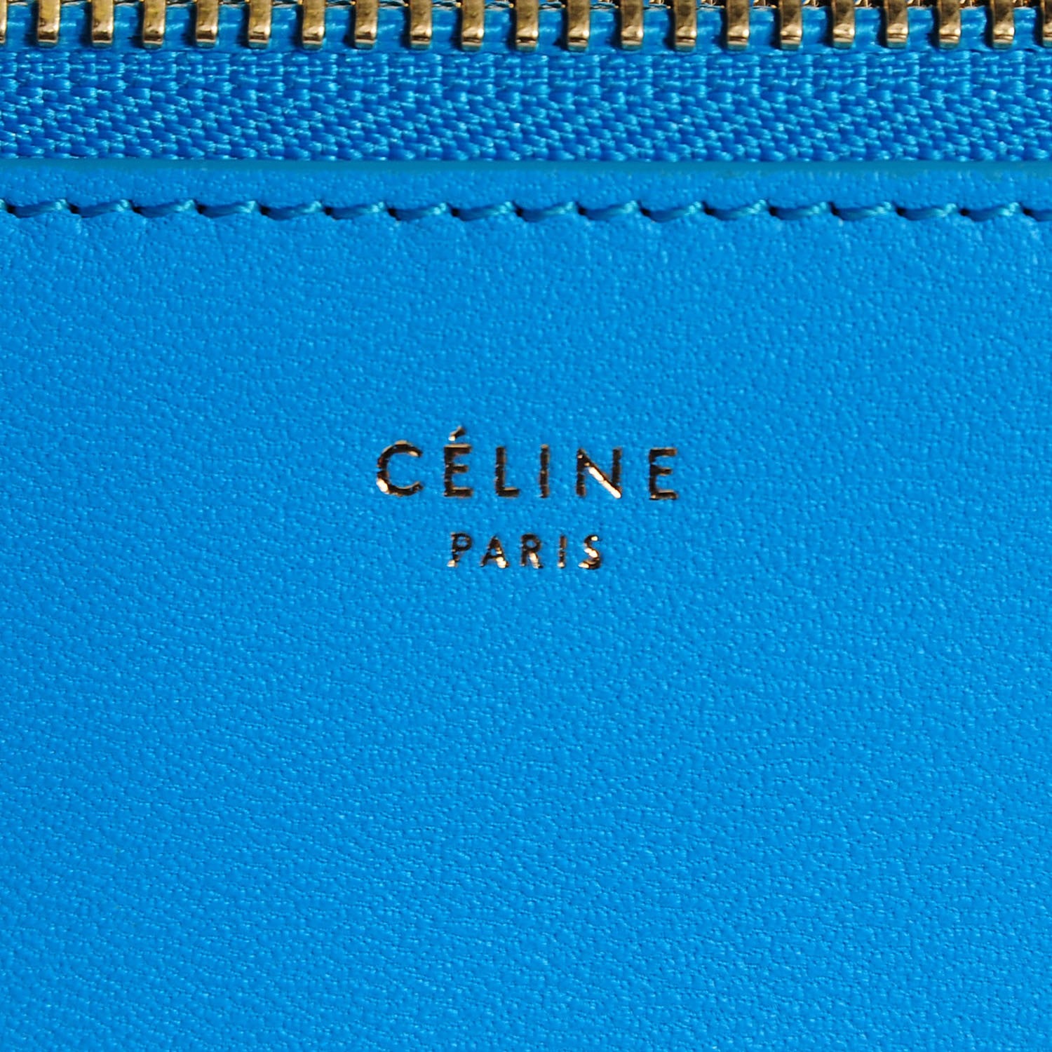 Celine Lambskin Small Trio Crossbody Turquoise 6 of 8