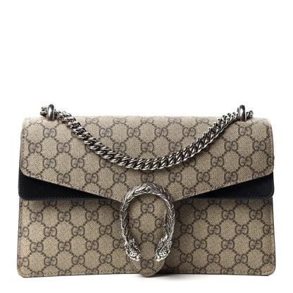 Gucci GG Supreme Monogram Small Dionysus Shoulder Bag Black 1 of 11