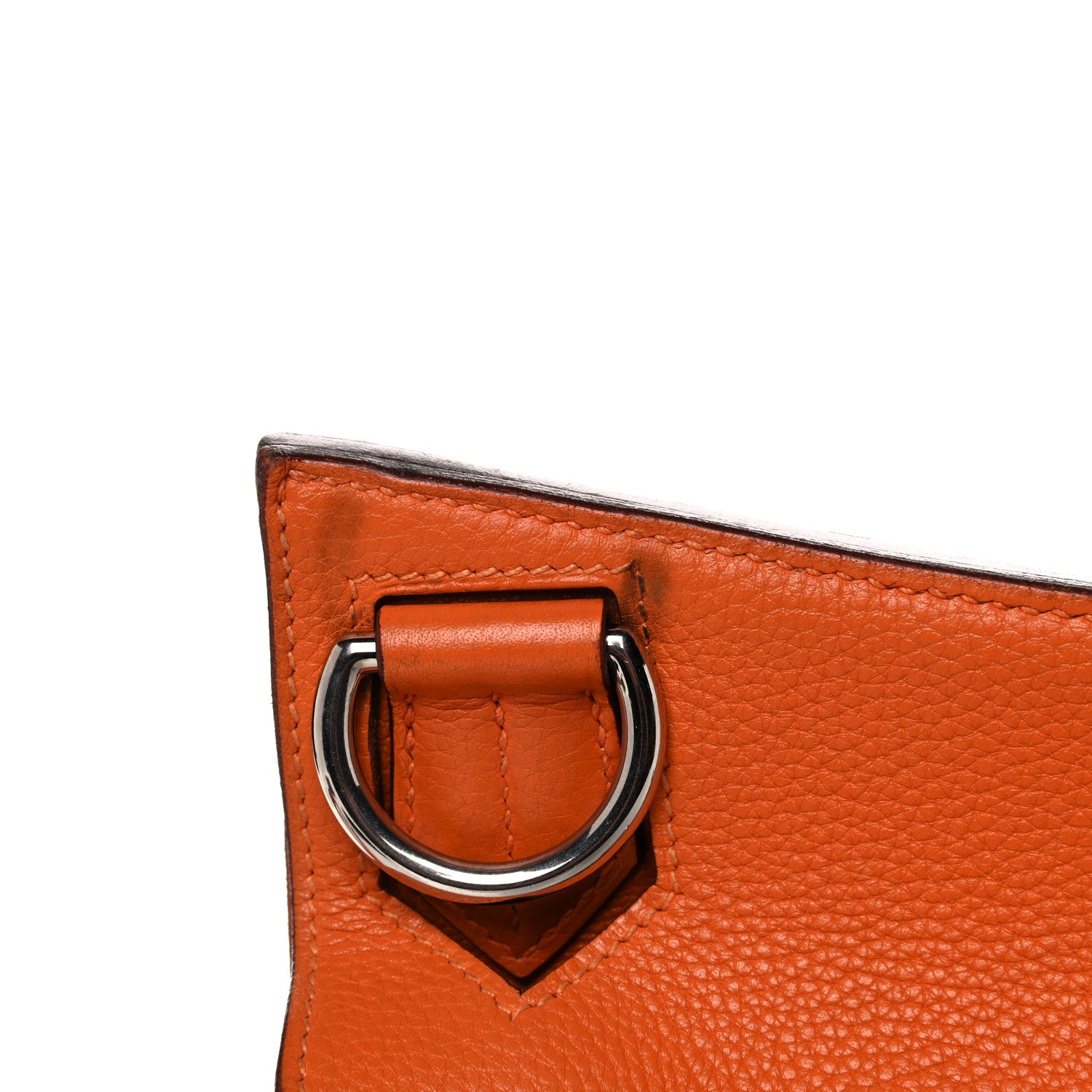 Hermes Taurillon Clemence Jypsiere 34 Orange 23 of 37