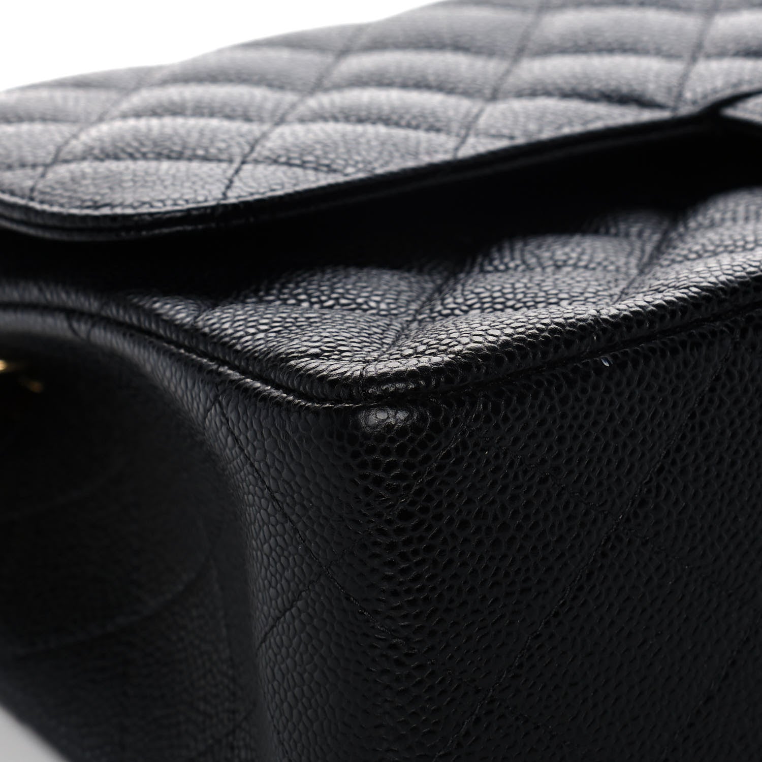 Chanel Caviar Quilted Jumbo Double Flap Black 9 of 14