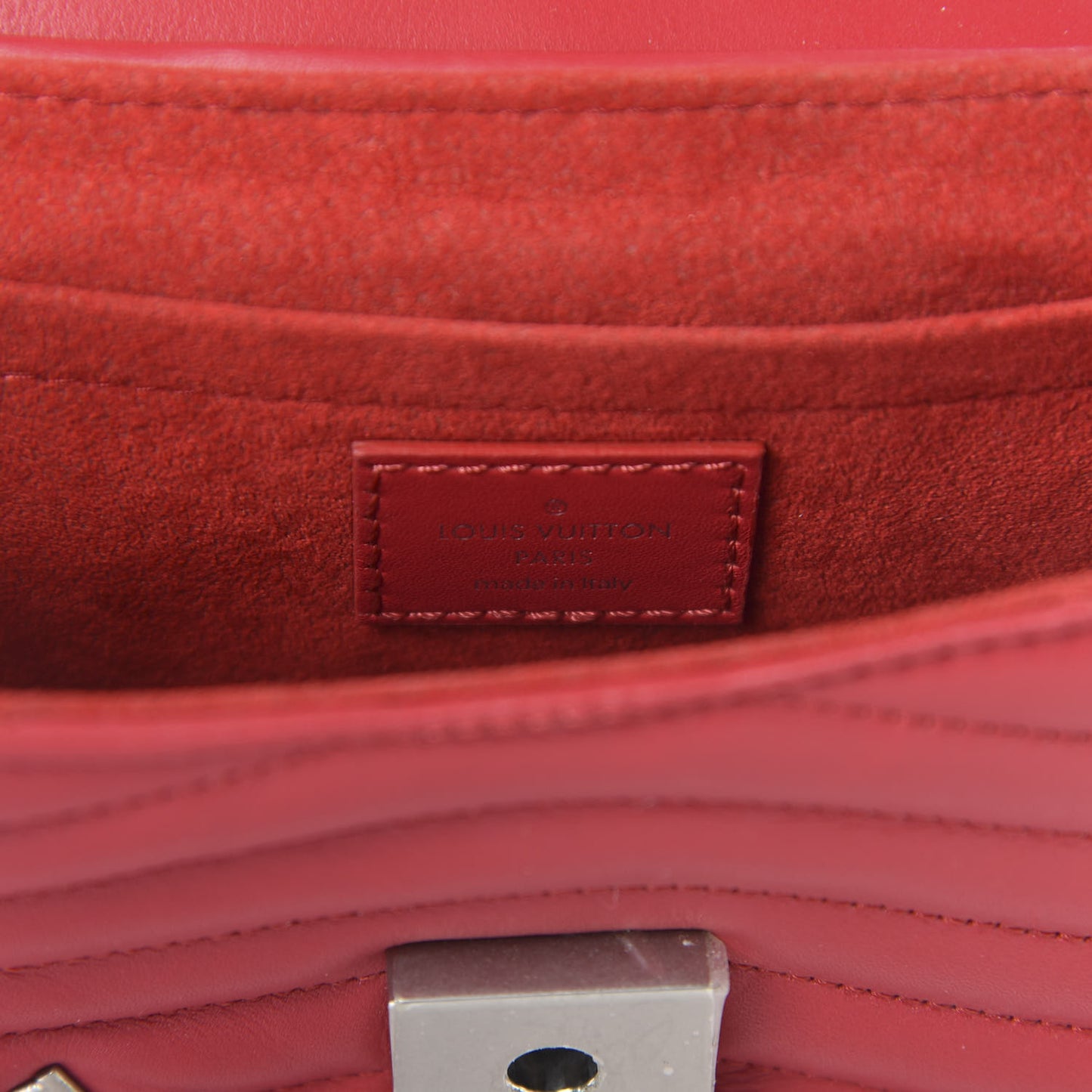 Calfskin Love Lock New Wave Chain PM Red