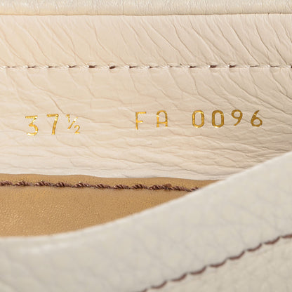Louis Vuitton Leather Monte Carlo Loafers 37.5 Ivory 7 of 7
