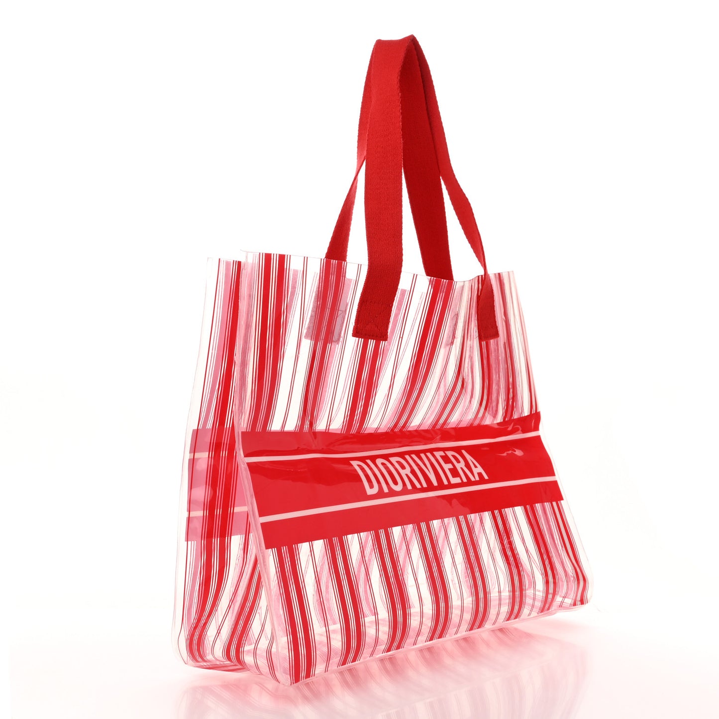 PVC Diorivera Tote Red