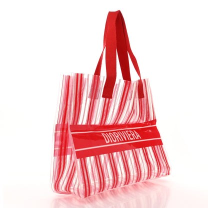 Christian Dior PVC Diorivera Tote Red 3 of 8