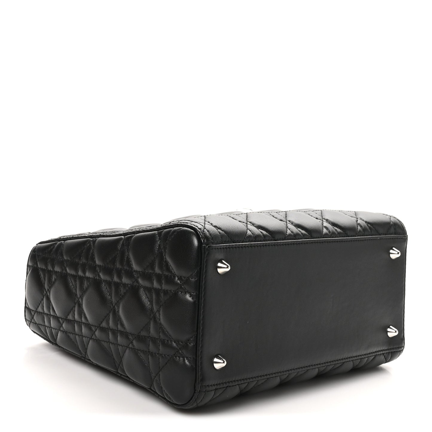 Lambskin Cannage Medium Lady Dior Black