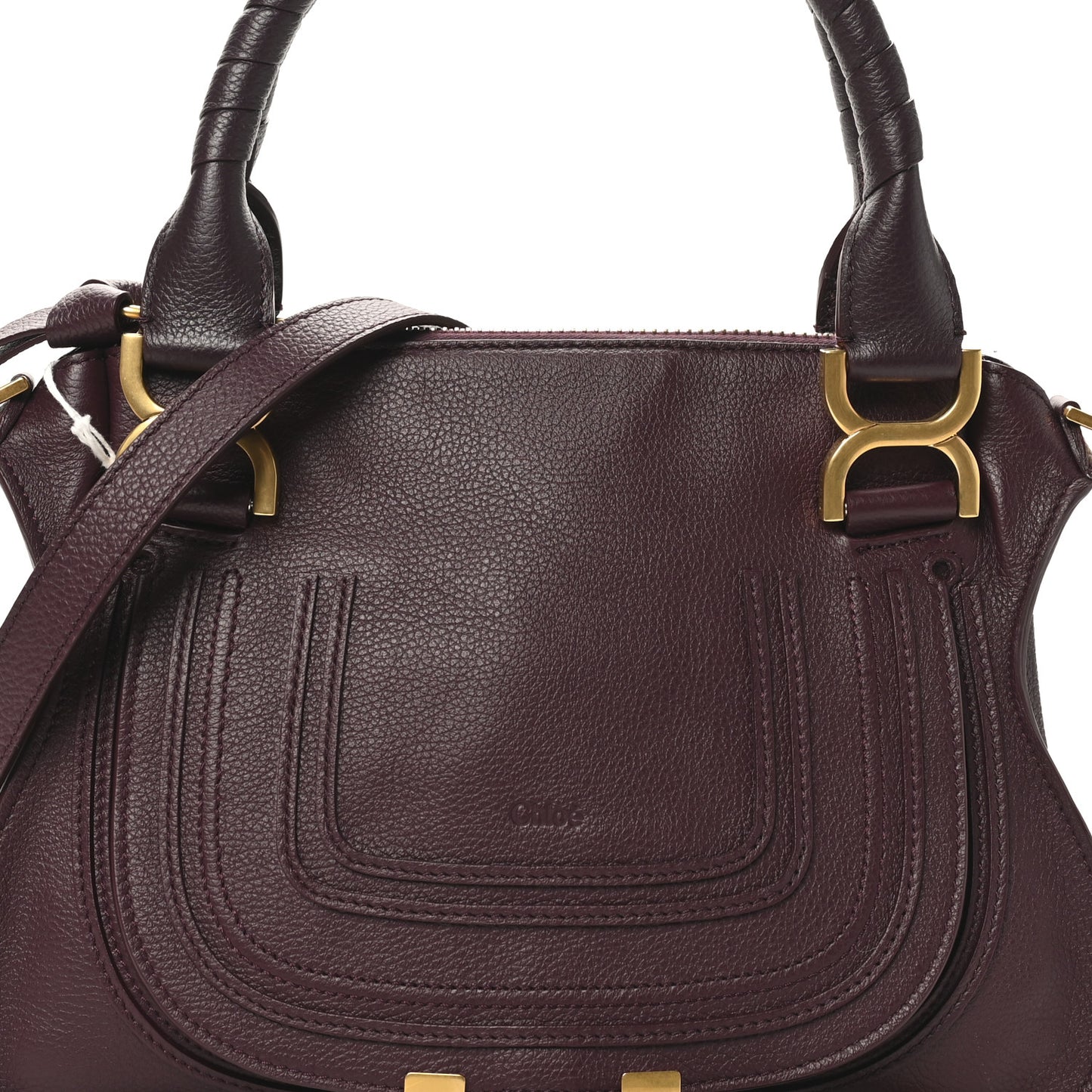 Calfskin Small Marcie Satchel Dimness Purple