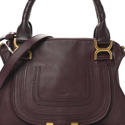 Chloe Calfskin Small Marcie Satchel Dimness Purple 7 of 9