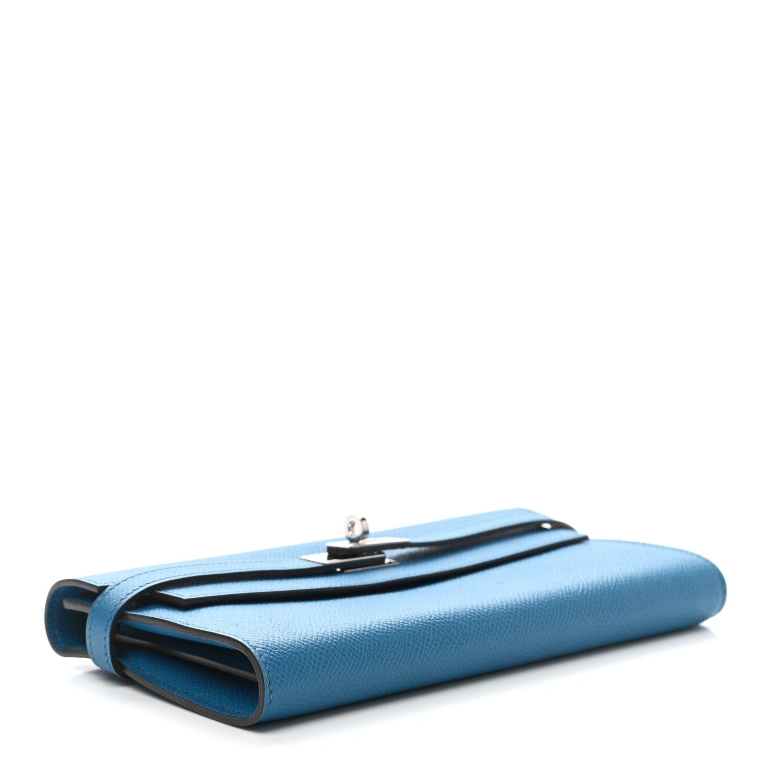 Hermes Epsom Kelly Longue Wallet Bleu Izmir 4 of 8