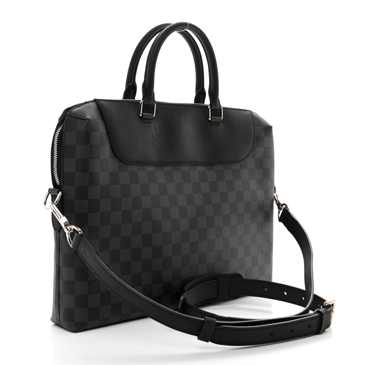 Damier Graphite Porte-Documents Jour