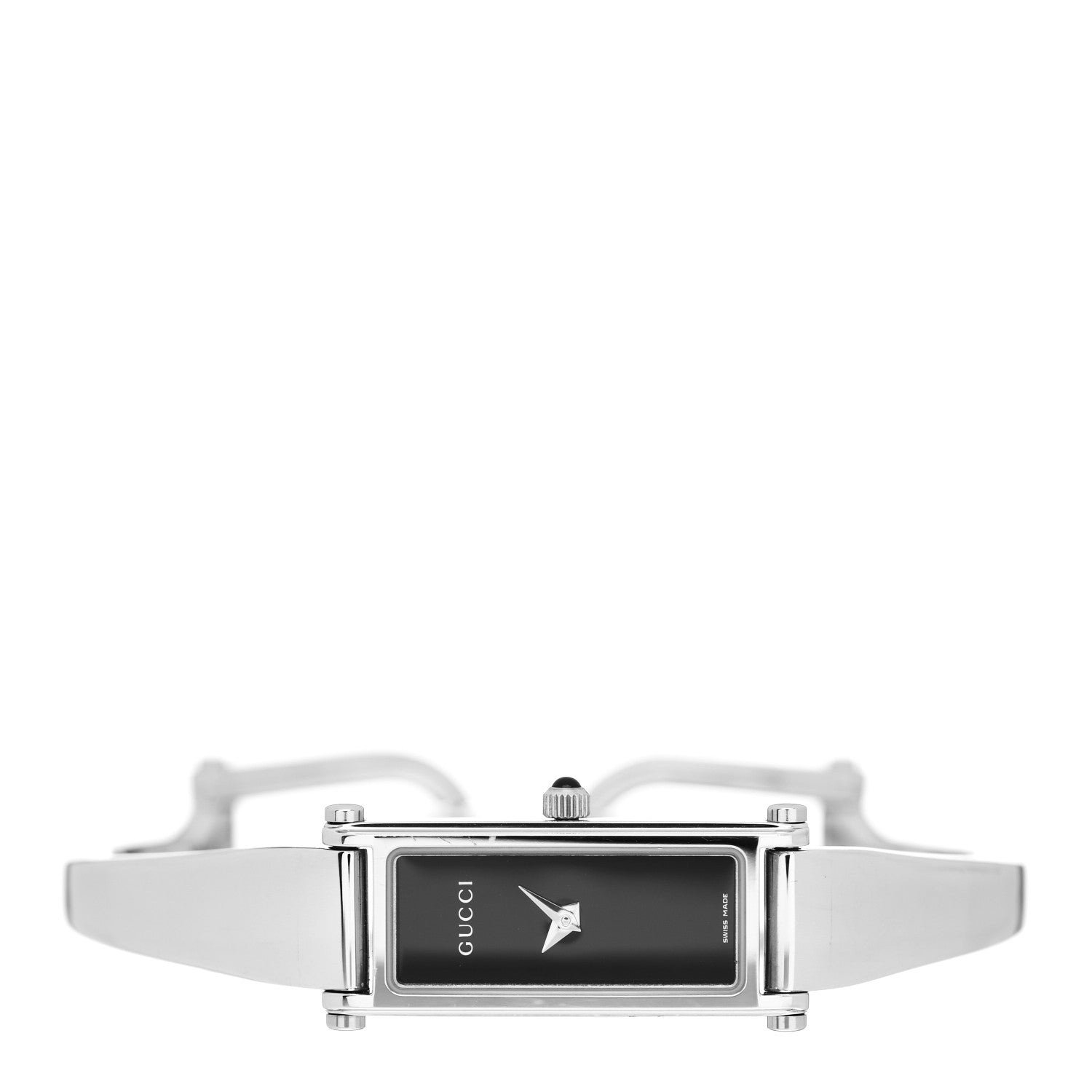 Gucci Stainless Steel 12mm 1500L Horsebit Quartz Watch Black 2 of 5