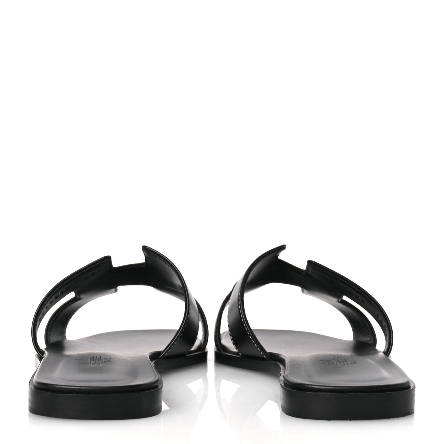 Box Calfskin Oran Sandals 39 Black