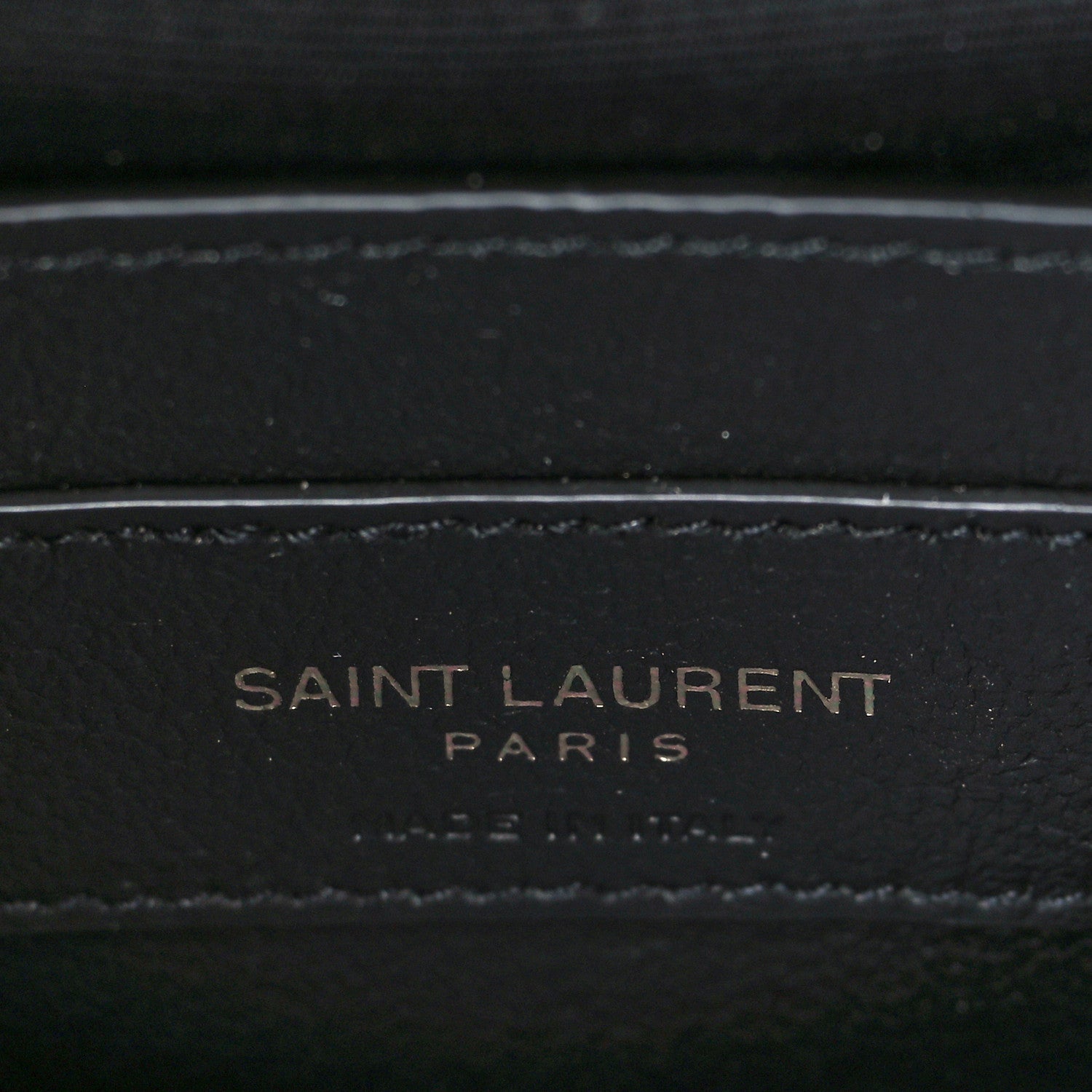 Saint Laurent Sheepskin Matelasse Chevron Monogram Monochrome Medium College Bag Black 5 of 9