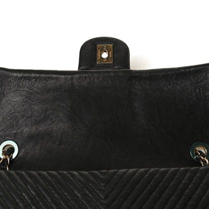 Chanel Calfskin Surpique Chevron Small Flap Black 17 of 18