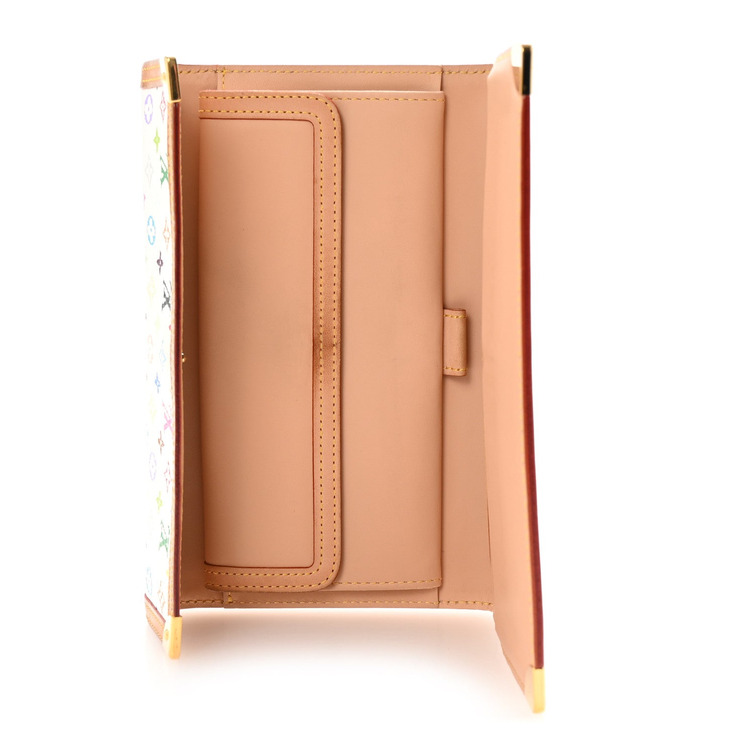 Louis Vuitton Monogram Multicolor Porte Tresor International Wallet White 5 of 6
