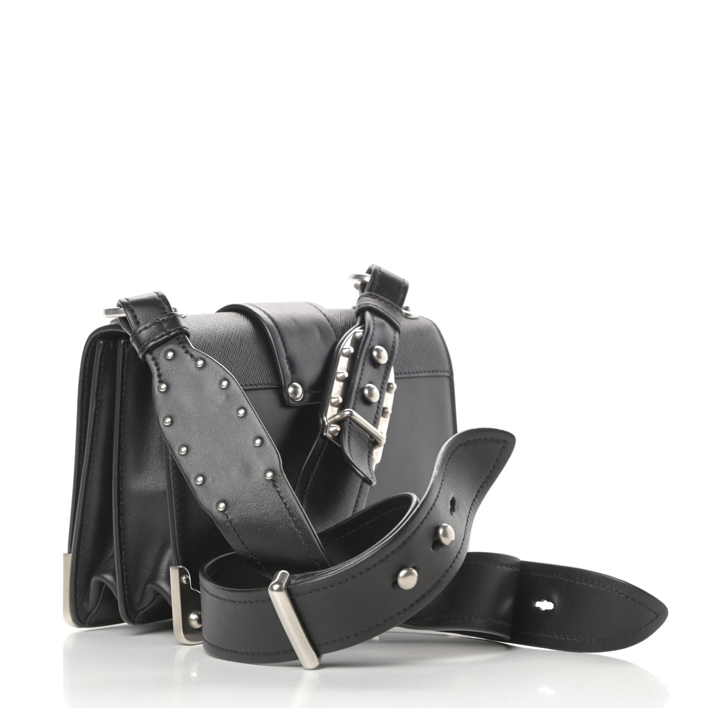 City Calf Saffiano Cahier Bag Black