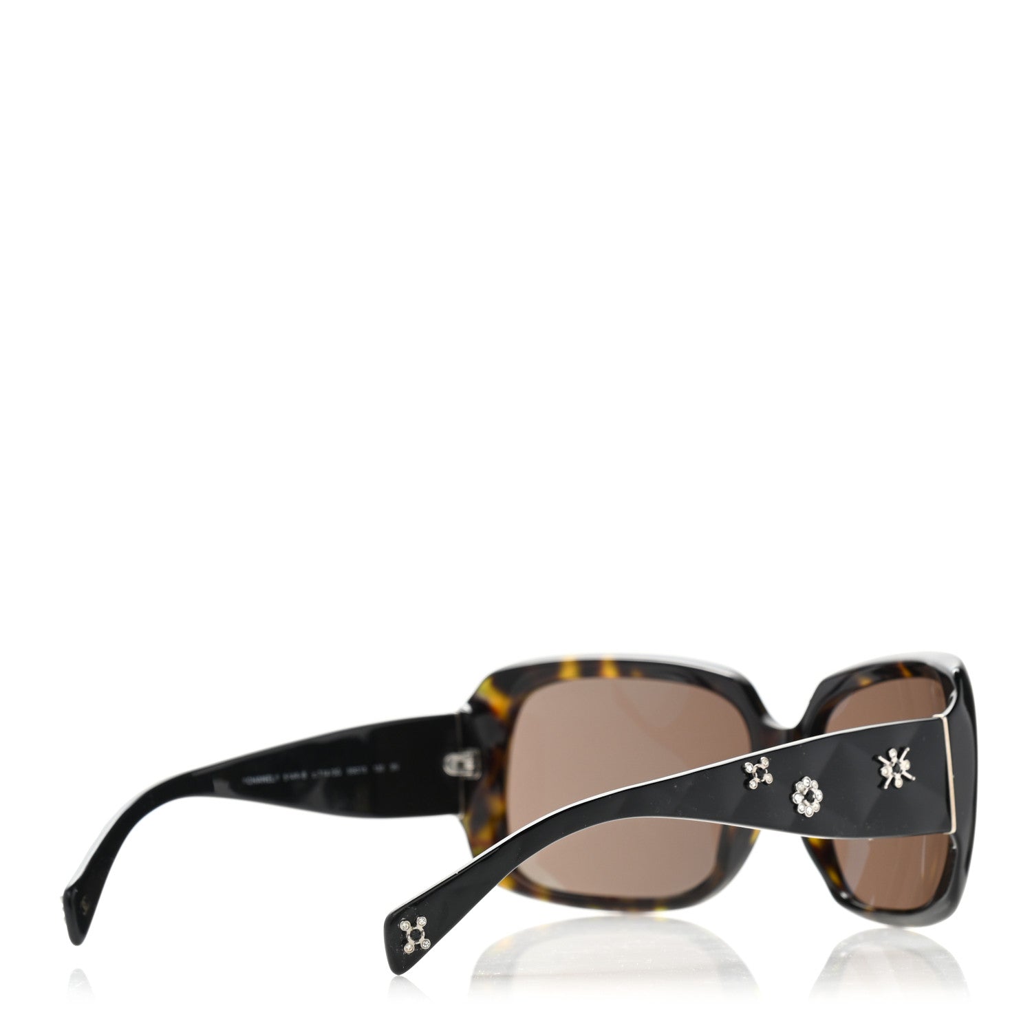 Chanel Acetate Crystal CC Sunglasses 5149-B Tortoise 4 of 8