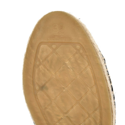 Chanel Lambskin CC Espadrilles 39 Black 9 of 10