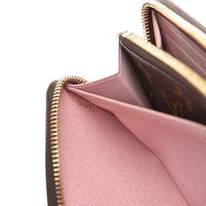 Louis Vuitton Monogram Clemence Wallet Rose Ballerine 7 of 8