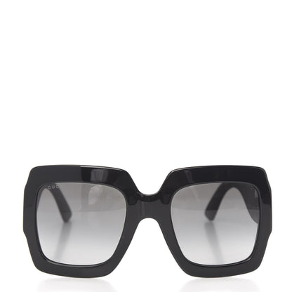 Gucci Square Frame Glitter GG0102S Sunglasses Black 2 of 8