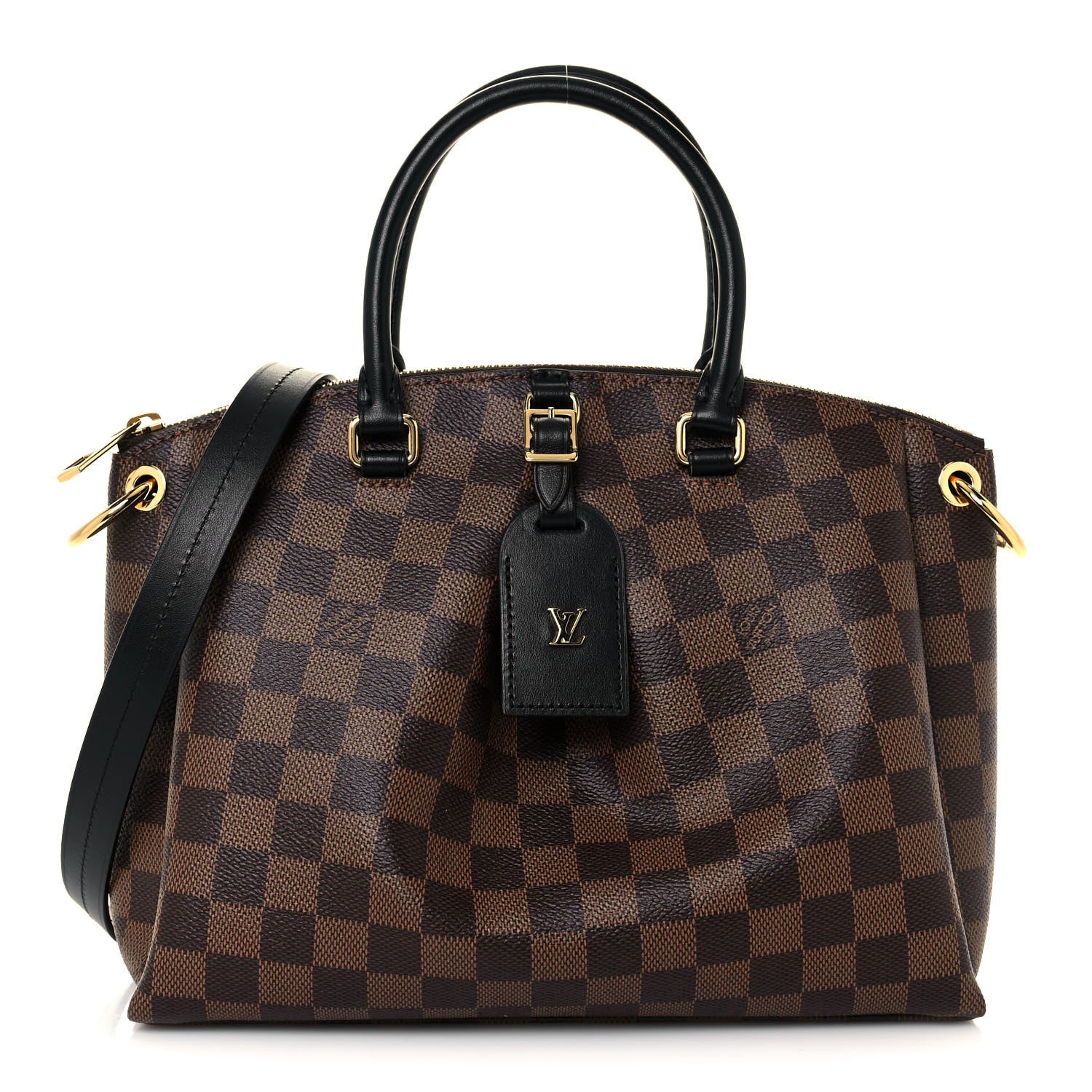 Louis Vuitton Damier Ebene Odeon Tote PM Black 1 of 14