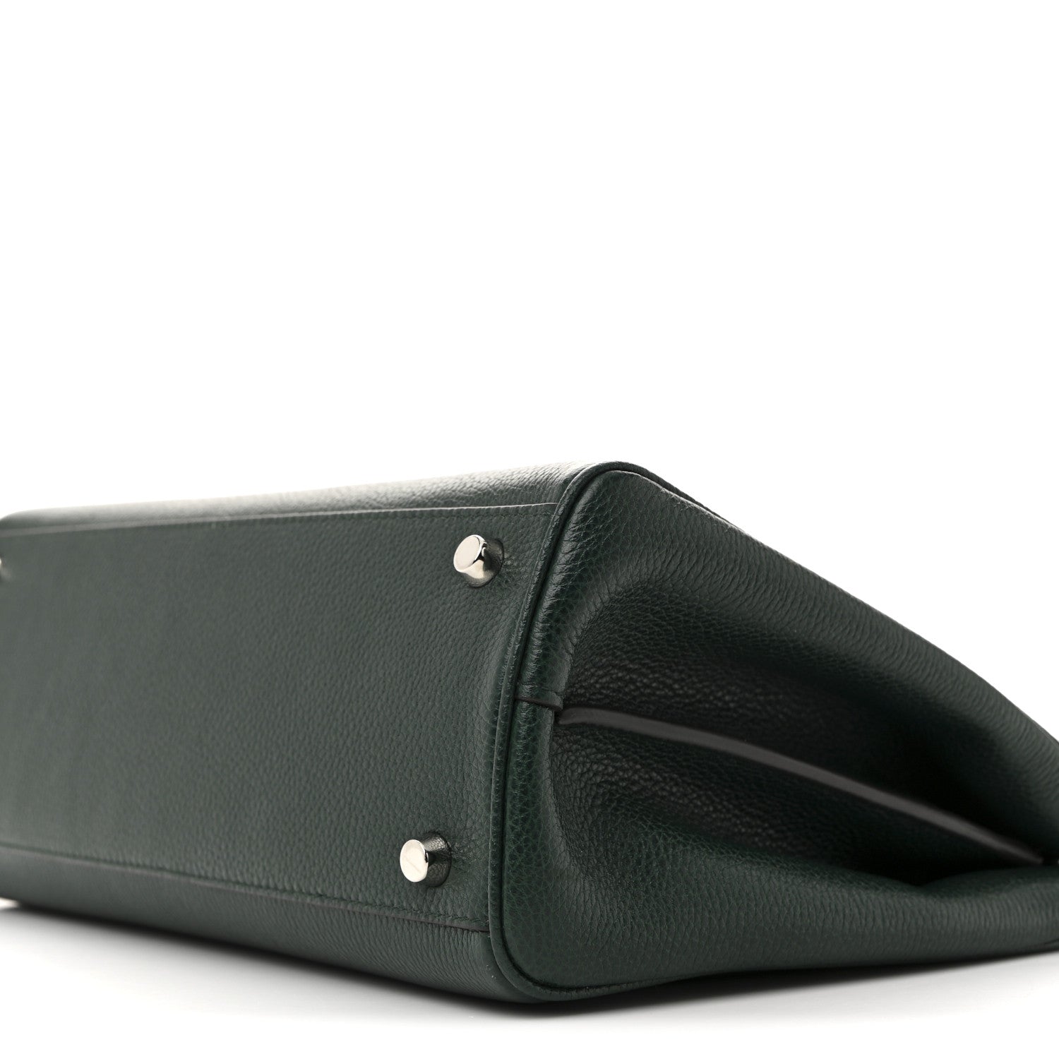Gucci Grainy Calfskin Small Zumi Top Handle Bag Vintage Green 10 of 12